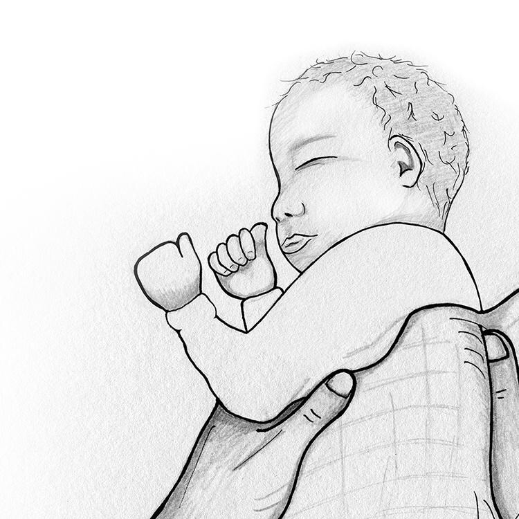 Using gentle touch and sound to help your baby sleep