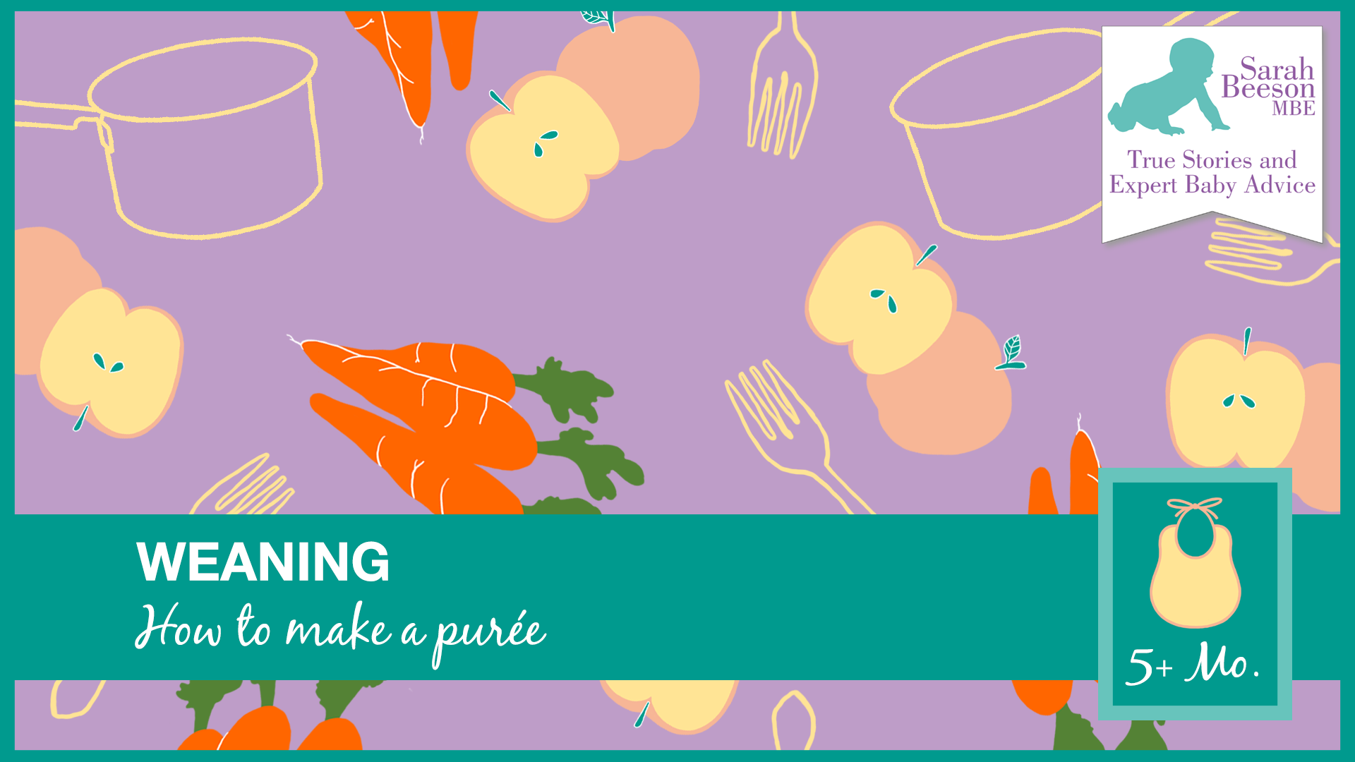 First Stage Weaning Recipe Cards – How to Make Baby Pureé