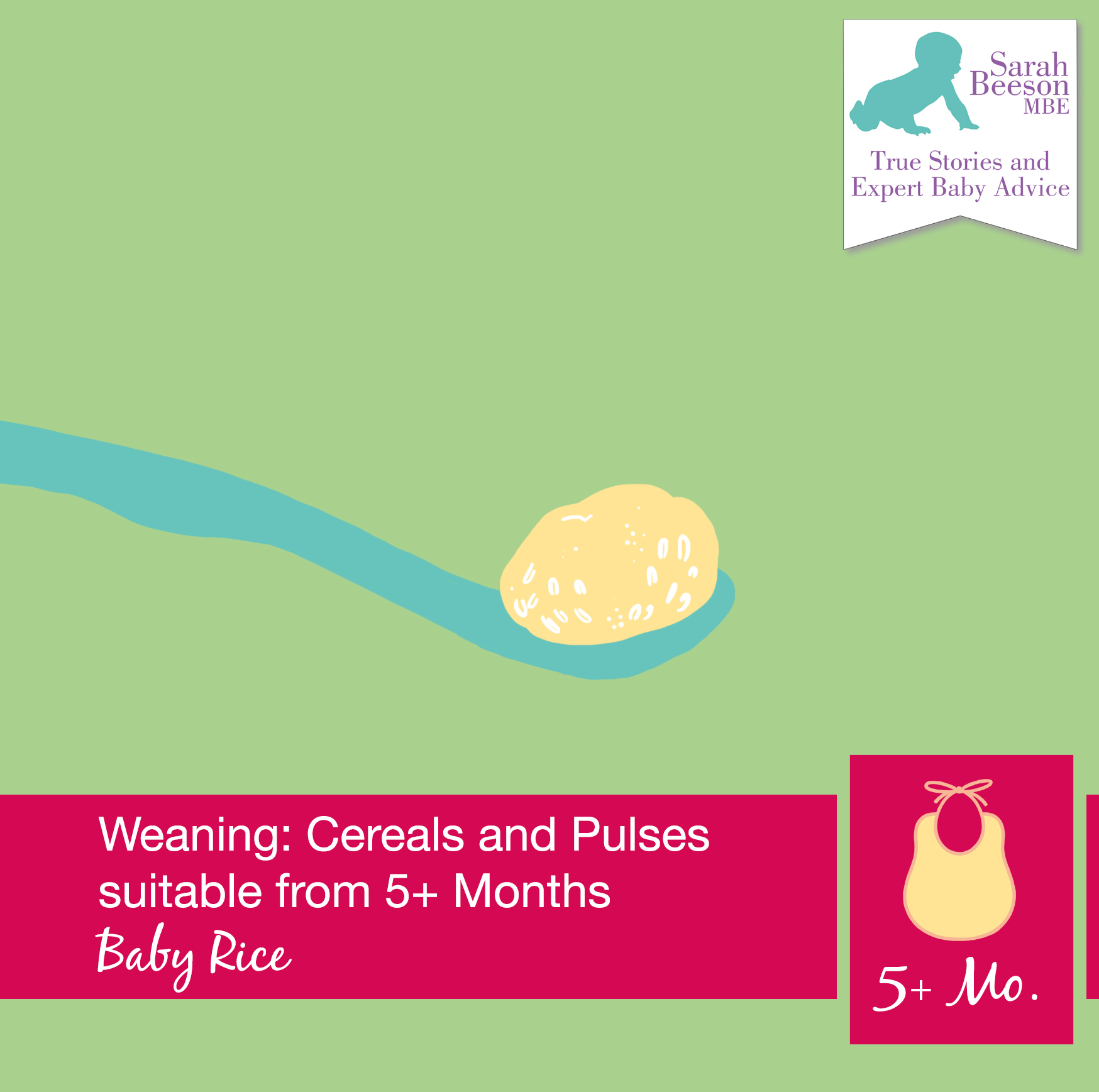 First Stage Weaning Baby Rice & Cereal Sarah Beeson MBE