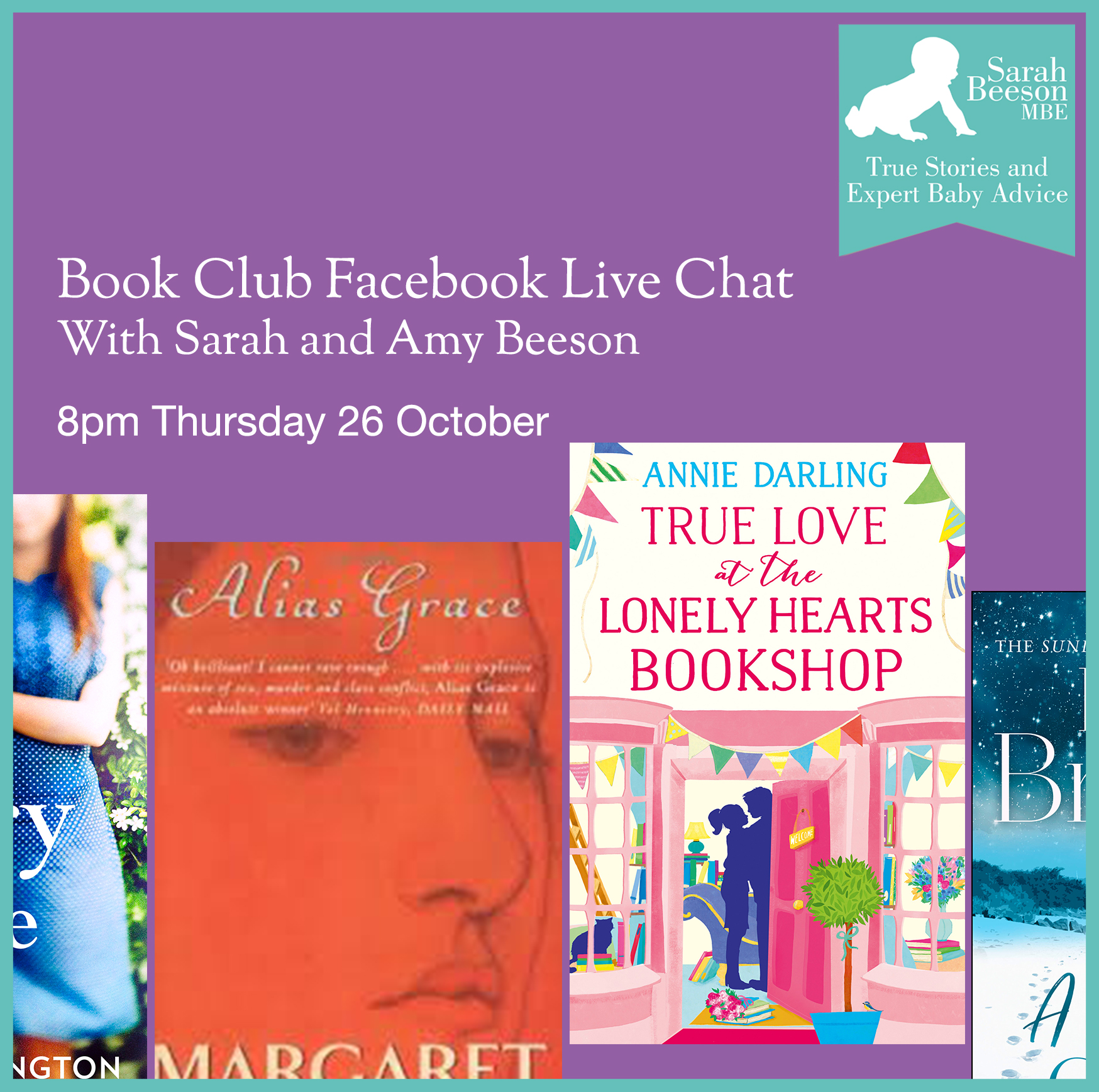 #Bookclub on Facebook Live 26 October 2017